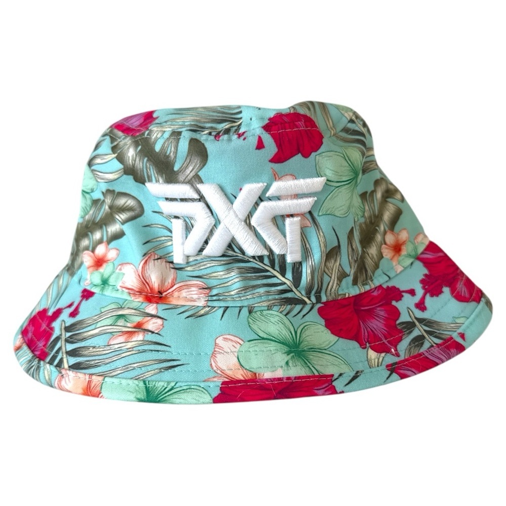 PXG Aloha Hawaiian Floral Bucket Hat Size Small